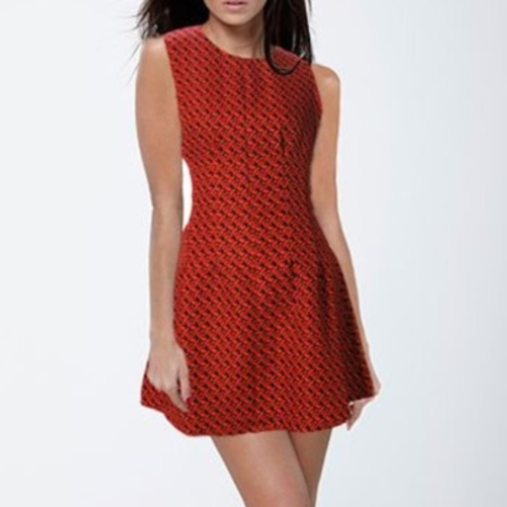 Sans Souci black and red woven dress